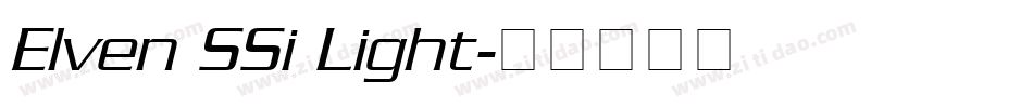 Elven SSi Light字体转换